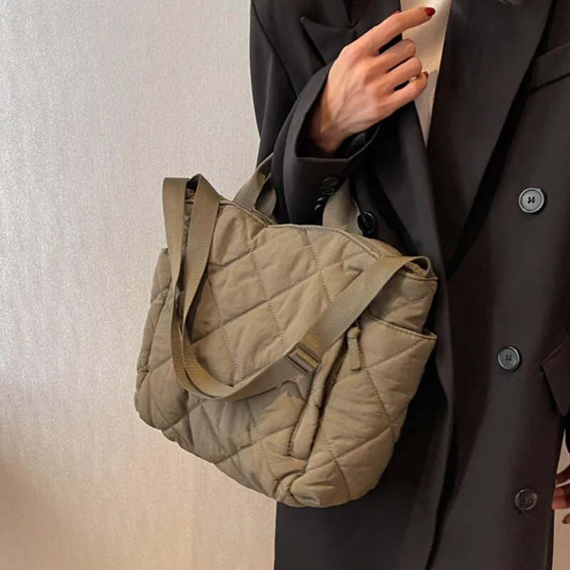 Didelės talpos nešiojamieji krepšiai moterims pečių šoniniai krepšiai Madingi kosmetiniai medvilniniai pirkinių krepšiai mieli moteriški krepšeliai 2023 m. Nauja