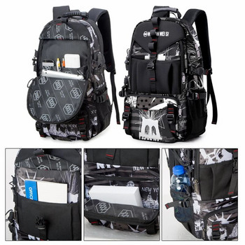 Мъжка раница с голям капацитет за пътуване Спортен багаж Мъжка чанта за планинарство на открито Компютърна ученическа чанта