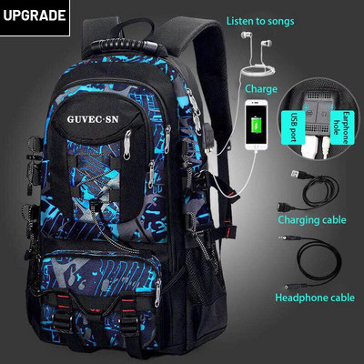 Ruksak velikog kapaciteta za muškarce Putna sportska prtljaga Ruksak Muška vanjska putna planinarska torba Računalna studentska školska torba