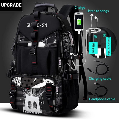 Ruksak velikog kapaciteta za muškarce Putna sportska prtljaga Ruksak Muška vanjska putna planinarska torba Računalna studentska školska torba