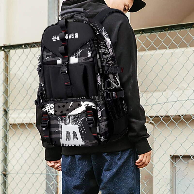 Ruksak velikog kapaciteta za muškarce Putna sportska prtljaga Ruksak Muška vanjska putna planinarska torba Računalna studentska školska torba
