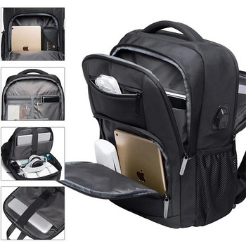 ταξιδιωτικό σακίδιο πλάτης για εφηβική μαθητική τσάντα μεγάλης χωρητικότητας 15,6 Laptop Καθημερινή φόρτιση USB Αδιάβροχο σακίδιο πλάτης Laptop Νέο