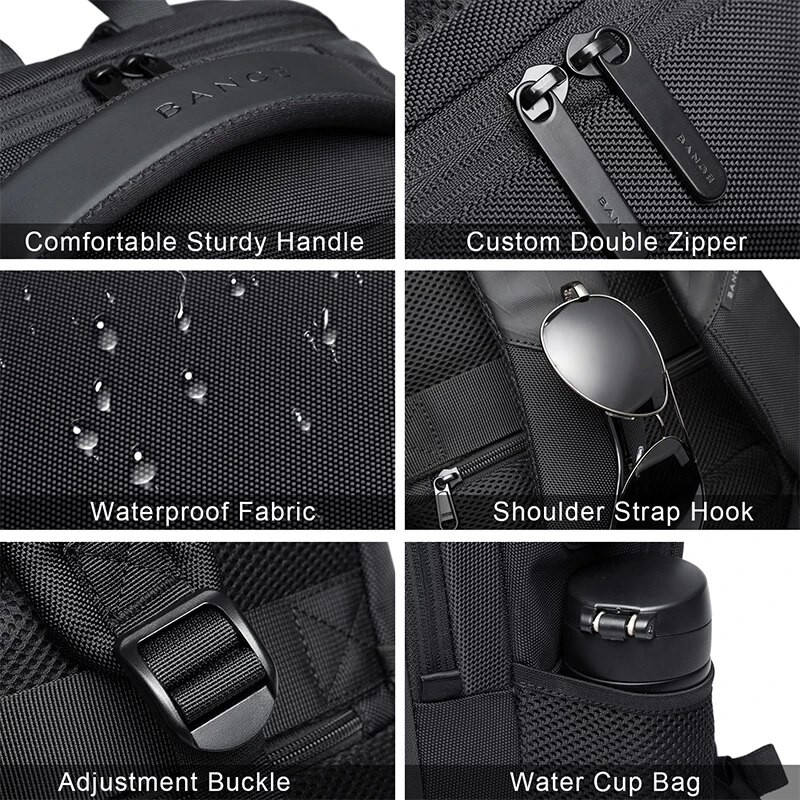 putna ruksak za tinejdžere, studente, školska torba velikog kapaciteta 15,6 prijenosno računalo, dnevno USB punjenje, vodootporni ruksak za prijenosno računalo, novo