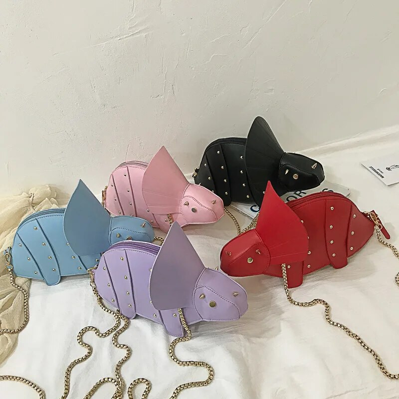 Triceratops Mini torba preko ramena za žene Torbice i ručne torbice Modna torba s lancem na rame Clutch Chic dizajnerske torbe za djevojke 2021.