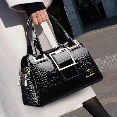 Luxus dizájner kézitáska márka Crossbody táskák nőknek 2023 új krokodil mintás bőr válltáskák alkalmi kézitáska Bolsos