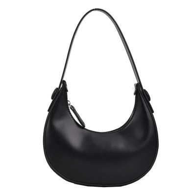 Luksuzna ženska torba Moon Shape Design Hobo Bag Jednobojna Jednostavna vintage torba na rame Modna ženska torba i torbica