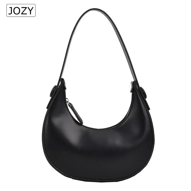 Luksuzna ženska torba Moon Shape Design Hobo Bag Jednobojna Jednostavna vintage torba na rame Modna ženska torba i torbica