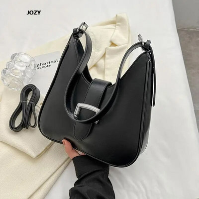 Half-moon luksuzne dizajnerske modne torbe preko ramena, nove ljetne, jednostavnog stila, ležerne kožne torbe na rame 2023., klasične za ženske torbe