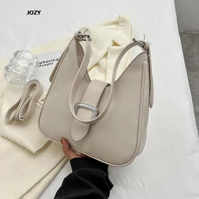 Half-moon luksuzne dizajnerske modne torbe preko ramena, nove ljetne, jednostavnog stila, ležerne kožne torbe na rame 2023., klasične za ženske torbe