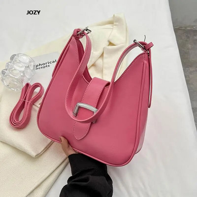 Half-moon luksuzne dizajnerske modne torbe preko ramena, nove ljetne, jednostavnog stila, ležerne kožne torbe na rame 2023., klasične za ženske torbe