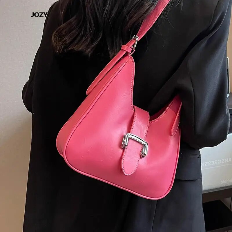 Half-moon luksuzne dizajnerske modne torbe preko ramena, nove ljetne, jednostavnog stila, ležerne kožne torbe na rame 2023., klasične za ženske torbe