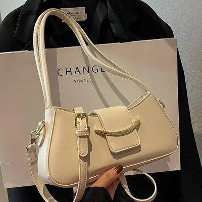  Madingi vintažiniai pečių skersiniai krepšiai moterims Nauji prabangūs dizaineriai, kasdieniai madingi vienspalviai vasariniai rankinės Pirkiniai Kelionės