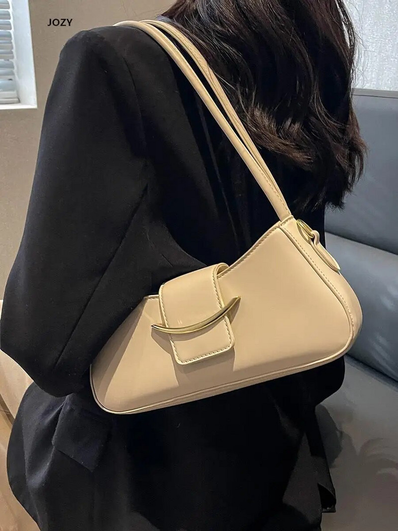  Madingi vintažiniai pečių skersiniai krepšiai moterims Nauji prabangūs dizaineriai, kasdieniai madingi vienspalviai vasariniai rankinės Pirkiniai Kelionės