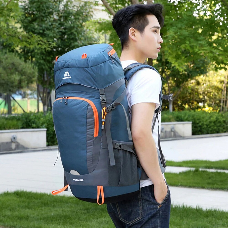 65 l vandeniui atspari žygių kuprinė lauko sportinė kelioninė dienos kuprinė su apsauga nuo lietaus, skirta stovyklavimui kopti alpinizmui keliaujant