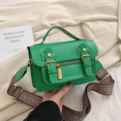 Ležerne luksuzne dizajnerske svestrane male torbe preko ramena Nove ljetne kožne višebojne torbe jednostavnog stila na rame za ženske torbice