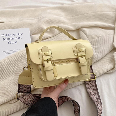 Ležerne luksuzne dizajnerske svestrane male torbe preko ramena Nove ljetne kožne višebojne torbe jednostavnog stila na rame za ženske torbice