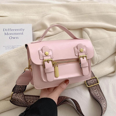 Ležerne luksuzne dizajnerske svestrane male torbe preko ramena Nove ljetne kožne višebojne torbe jednostavnog stila na rame za ženske torbice