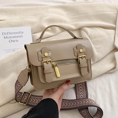 Ležerne luksuzne dizajnerske svestrane male torbe preko ramena Nove ljetne kožne višebojne torbe jednostavnog stila na rame za ženske torbice