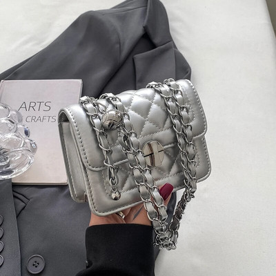 Prabangios grandinės dizainerio universalūs kryžminiai krepšiai, klasikiniai mados vasaros nauji krepšiai, 2023 m., skirti moterims, odinė paprasto stiliaus piniginė