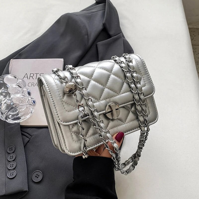 Prabangios grandinės dizainerio universalūs kryžminiai krepšiai, klasikiniai mados vasaros nauji krepšiai, 2023 m., skirti moterims, odinė paprasto stiliaus piniginė