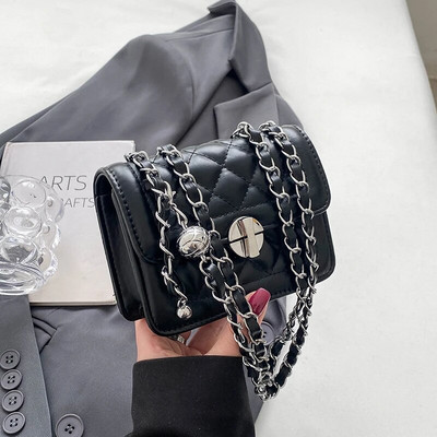 Prabangios grandinės dizainerio universalūs kryžminiai krepšiai, klasikiniai mados vasaros nauji krepšiai, 2023 m., skirti moterims, odinė paprasto stiliaus piniginė