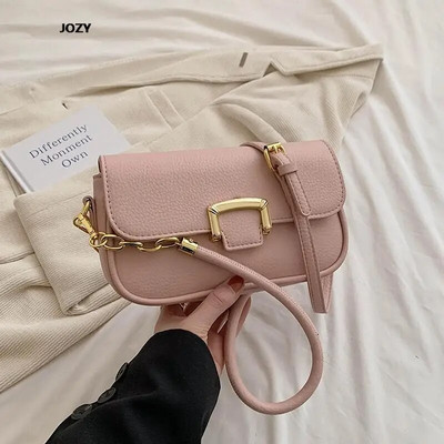 Klasikinis paprasto stiliaus PU odinis pečių krepšys moterims Prabangaus dizaino madingos universalios rankinės Naujos 2023 m. vasaros laisvalaikio skersinis