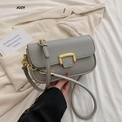 Klasikinis paprasto stiliaus PU odinis pečių krepšys moterims Prabangaus dizaino madingos universalios rankinės Naujos 2023 m. vasaros laisvalaikio skersinis