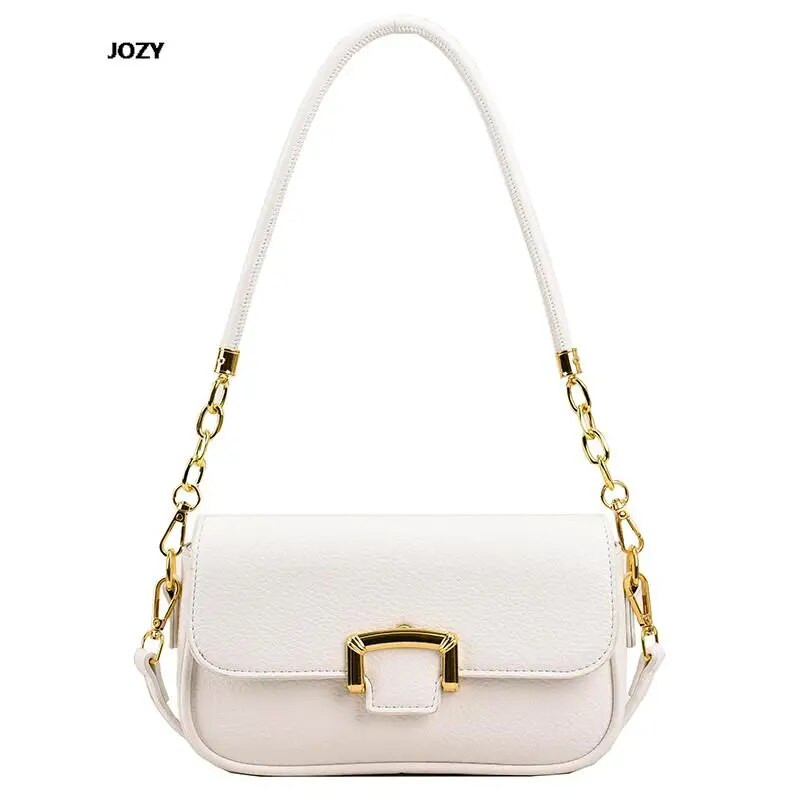 Klasikinis paprasto stiliaus PU odinis pečių krepšys moterims Prabangaus dizaino madingos universalios rankinės Naujos 2023 m. vasaros laisvalaikio skersinis