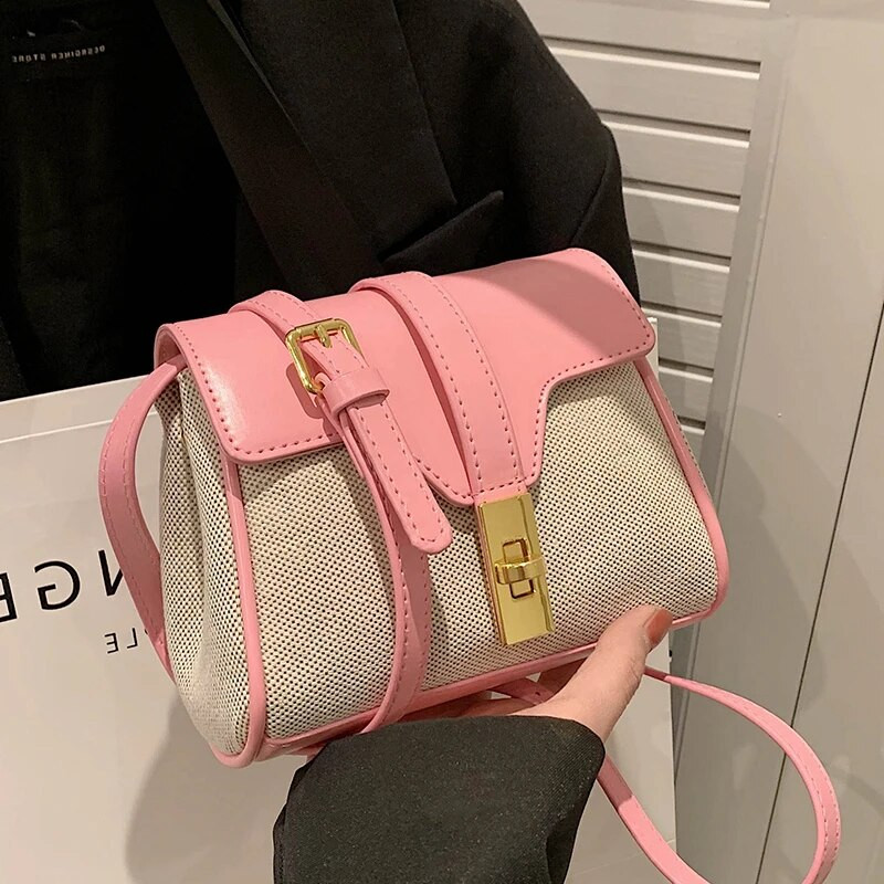 Modes, jaunas mini audekla krustveida somas Luksusa dizaineru vienkārša stila ikdienas plecu somas 2023. gada vasarā, daudzpusīgas sieviešu somiņas