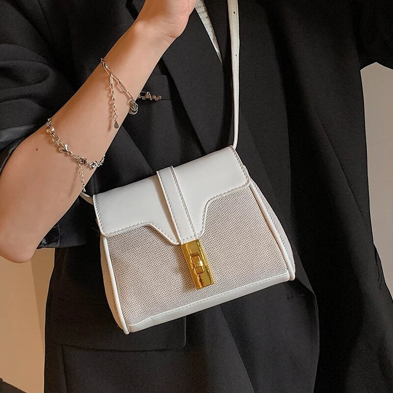 Modes, jaunas mini audekla krustveida somas Luksusa dizaineru vienkārša stila ikdienas plecu somas 2023. gada vasarā, daudzpusīgas sieviešu somiņas