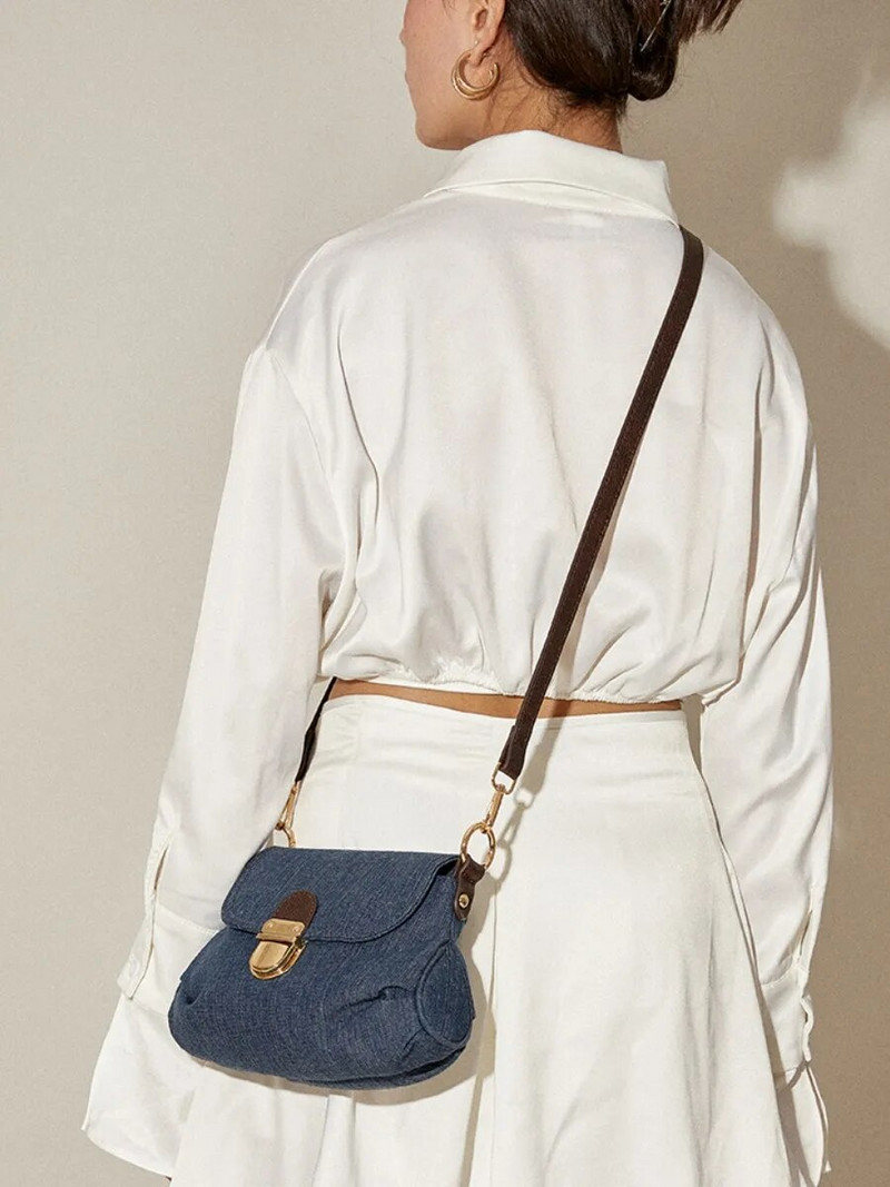 Luksuzni dizajnerski traper platno na rame za žene Nova ljetna moda 2023. Klasične torbe preko ramena Jednostavan stil Trendi ženske torbice