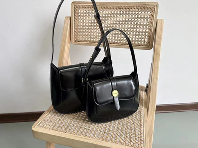 FIRMRANCH Κορεάτικη μοντέρνα ρετρό γαλλική υφή απλή φωτεινή υφή Γυναικεία τσάντα μασχάλης ώμου με μαγνητικό κουμπί