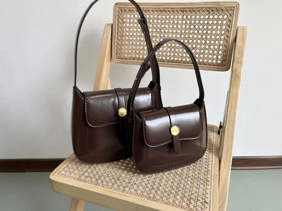 FIRMRANCH Κορεάτικη μοντέρνα ρετρό γαλλική υφή απλή φωτεινή υφή Γυναικεία τσάντα μασχάλης ώμου με μαγνητικό κουμπί