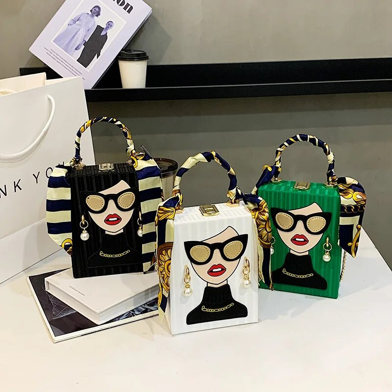 Γυναικείες βραδινές τσάντες 2022 Νέα μοντέρνα δερμάτινη τσάντα ώμου Γυναικεία σκληρή υψηλής ποιότητας Hip Hop Party Πολυτελής τσάντα σχεδιαστή