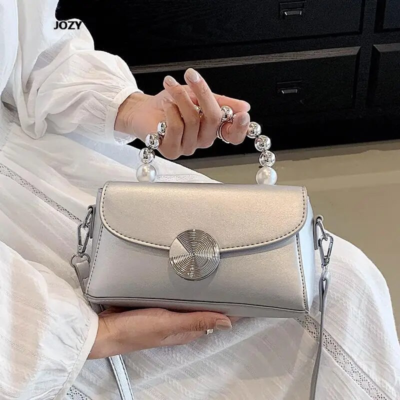 Moterims Paprasto stiliaus 2023 m. perlų rankinės Prabangios dizainerio laisvalaikio Crossbody vasaros mados Nauji įvairiaspalviai moteriški pečių krepšiai