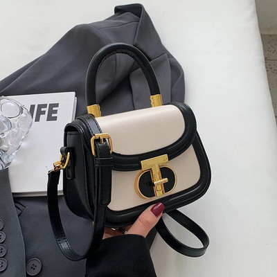 Νέα ευέλικτη μίνι τσάντα χιαστί σέλας Πολυτελής σχεδιαστής Καλοκαίρι 2023 PU Δερμάτινη τσάντα για γυναίκες Casual Fashion Classic Shoulder