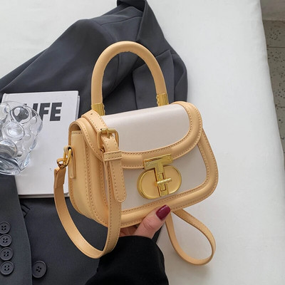 Νέα ευέλικτη μίνι τσάντα χιαστί σέλας Πολυτελής σχεδιαστής Καλοκαίρι 2023 PU Δερμάτινη τσάντα για γυναίκες Casual Fashion Classic Shoulder