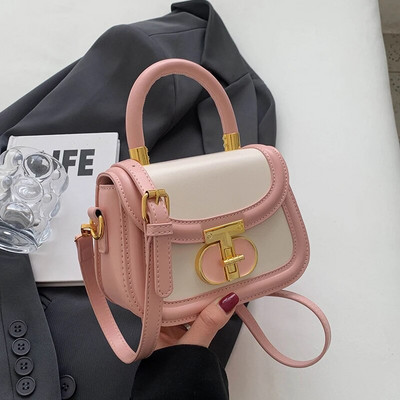 Νέα ευέλικτη μίνι τσάντα χιαστί σέλας Πολυτελής σχεδιαστής Καλοκαίρι 2023 PU Δερμάτινη τσάντα για γυναίκες Casual Fashion Classic Shoulder