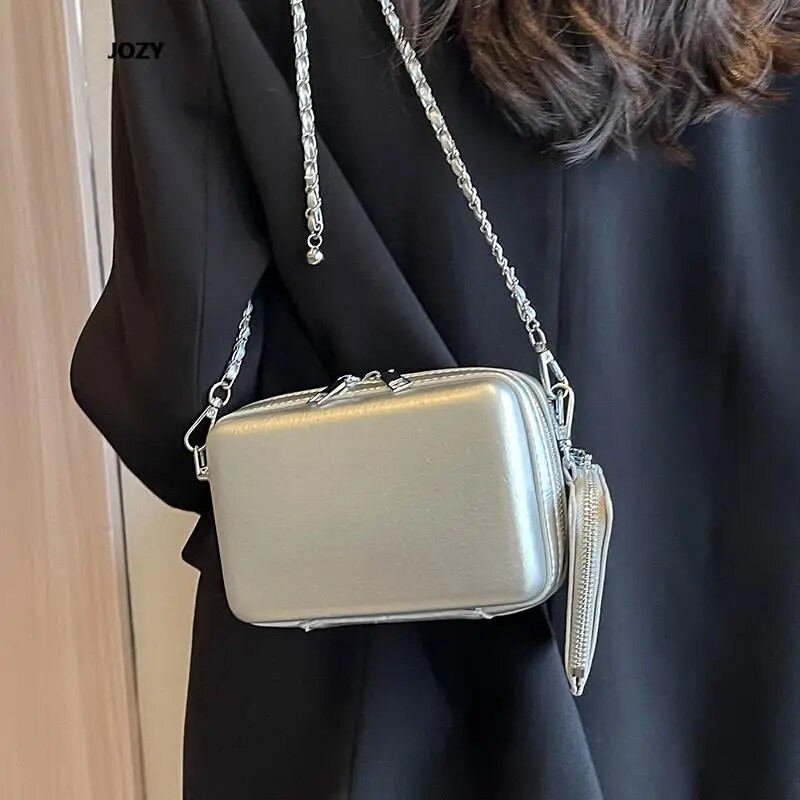 2023 m. vasaros grandinės prabangus dizainerio maži kryžminiai krepšiai Kasdieniai mados klasikiniai universalūs pečių krepšiai moterims PU odinė piniginė