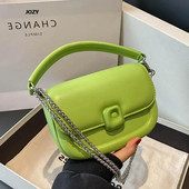 Nove raznobojne torbe na rame jednostavnog stila Luksuzne dizajnerske modne lančane kožne torbe preko ramena 2023. za žene