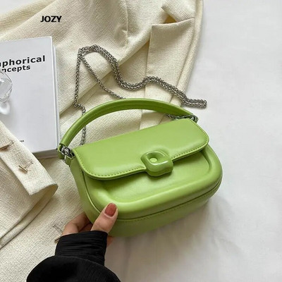 Nove raznobojne torbe na rame jednostavnog stila Luksuzne dizajnerske modne lančane kožne torbe preko ramena 2023. za žene