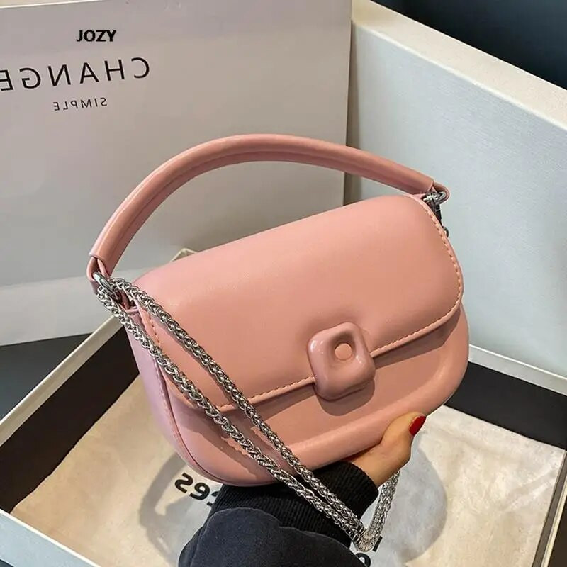Nove raznobojne torbe na rame jednostavnog stila Luksuzne dizajnerske modne lančane kožne torbe preko ramena 2023. za žene
