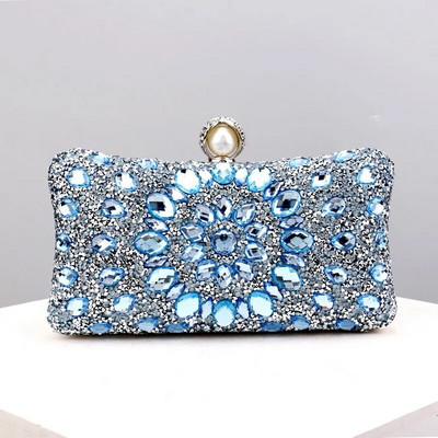 Βραδινό πορτοφόλι Bling Rhinestone Crystal Diamond Γυναικεία τσάντα Clutch Fashion Δείπνο Γαμήλιο πάρτι Τσάντα ώμου Τσάντα χρημάτων
