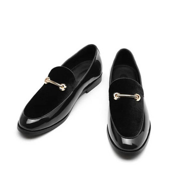2022 Μόδα φόρεμα με μυτερά παπούτσια ανδρικά Loafers λουστρίνι Oxford ανδρικά παπούτσια Επίσημα παπούτσια γάμου Mariage Flats για πάρτι