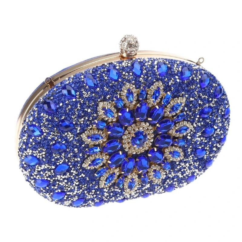 Moteriškas vakarinis krepšys nuotakos sankabos vakarėlis Prom Vestuvinė rankinė Crossbody pečių krepšiai Nuimama grandinėlė piniginė