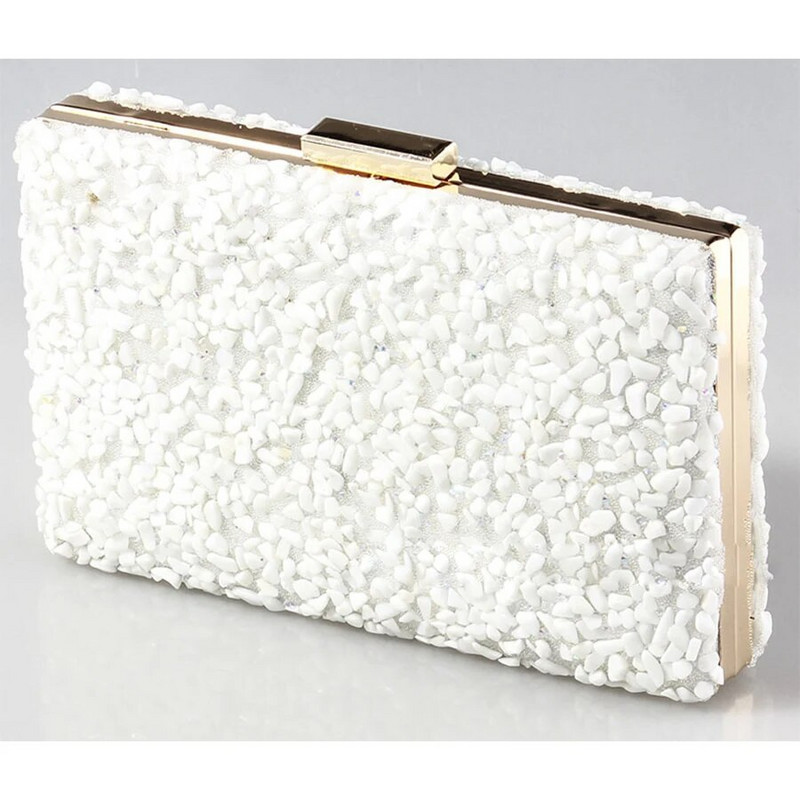Crystal Stone Dinner Clutch Γυναικείες βραδινές τσάντες γάμου Κρυστάλλινα διαμάντια Τετράγωνη τσάντα Γυναικεία πολύχρωμη τσάντα τσαντάκι και τσάντα