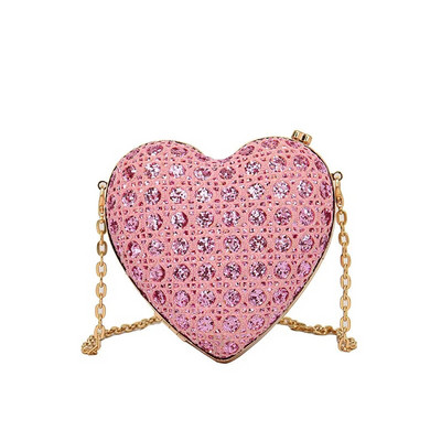 Βραδινή τσάντα Clutch Τσάντα Luxury Love Heart Diamonds Exquisite Design Exquisite For Women Girls Party Τσάντα Γαμήλια τσάντα συμπλέκτες