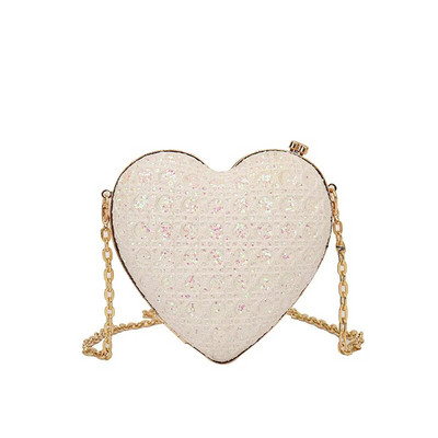 Βραδινή τσάντα Clutch Τσάντα Luxury Love Heart Diamonds Exquisite Design Exquisite For Women Girls Party Τσάντα Γαμήλια τσάντα συμπλέκτες