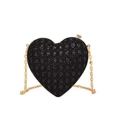Βραδινή τσάντα Clutch Τσάντα Luxury Love Heart Diamonds Exquisite Design Exquisite For Women Girls Party Τσάντα Γαμήλια τσάντα συμπλέκτες