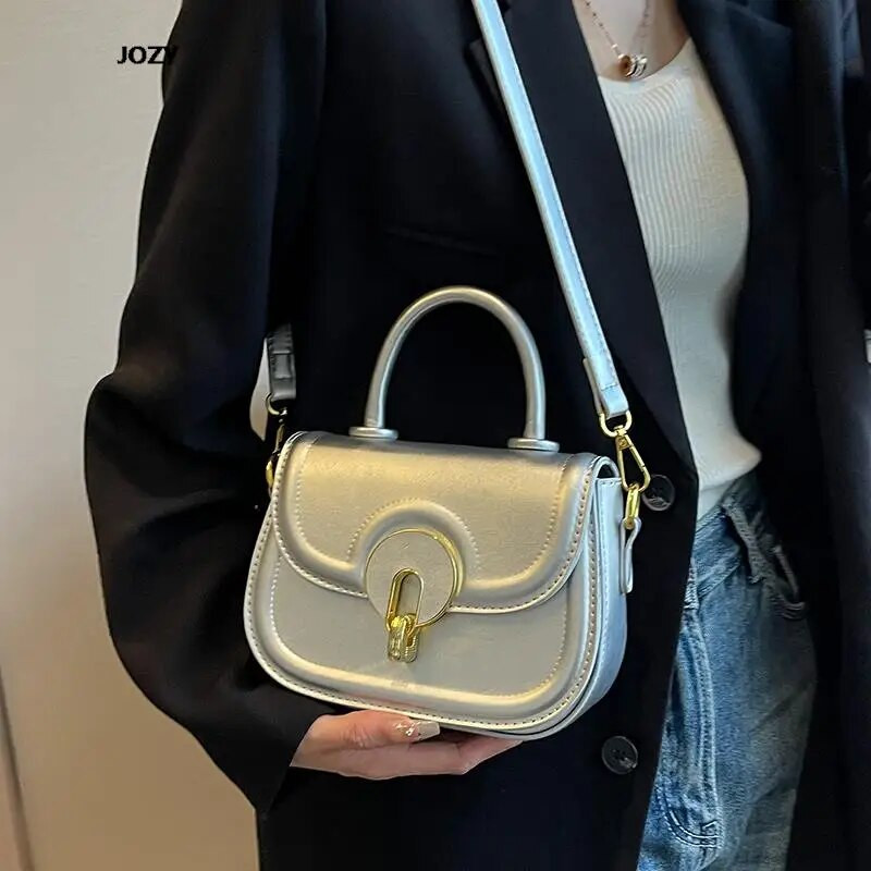 Universalus vasaros prabangos dizainerio naujos rankinės Balnelis Paprastas Stiliaus Tvirtas Krepšys Moterims Iš PU odos maži madingi pečiai